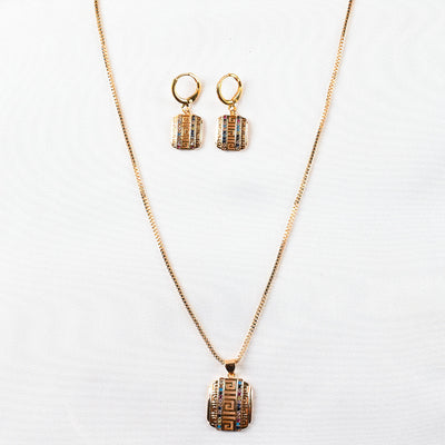 Earrings & Neckless Jewelry Set