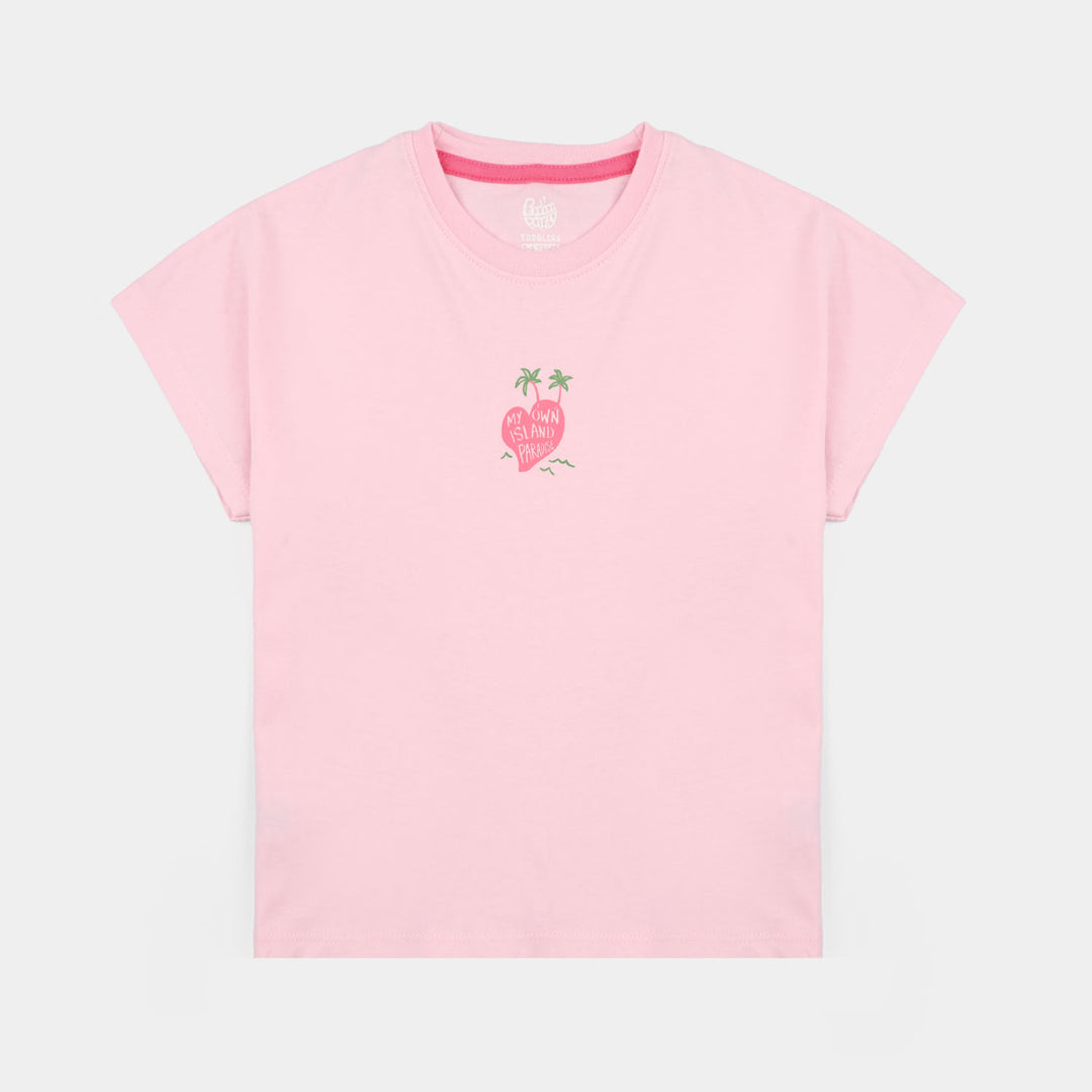 Girls Jersey/Terry 2-Piece Suit (Own Island) - Pink