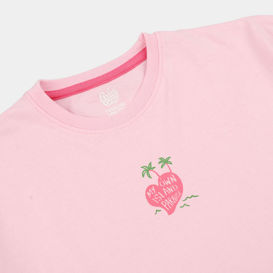 Girls Jersey/Terry 2-Piece Suit (Own Island) - Pink