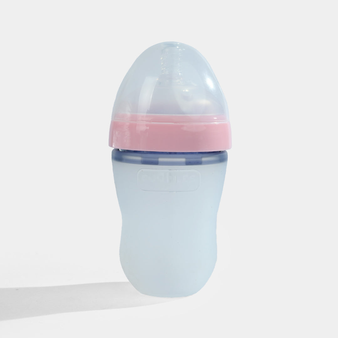 Full Silicon Feeding Bottle 240Ml Pink