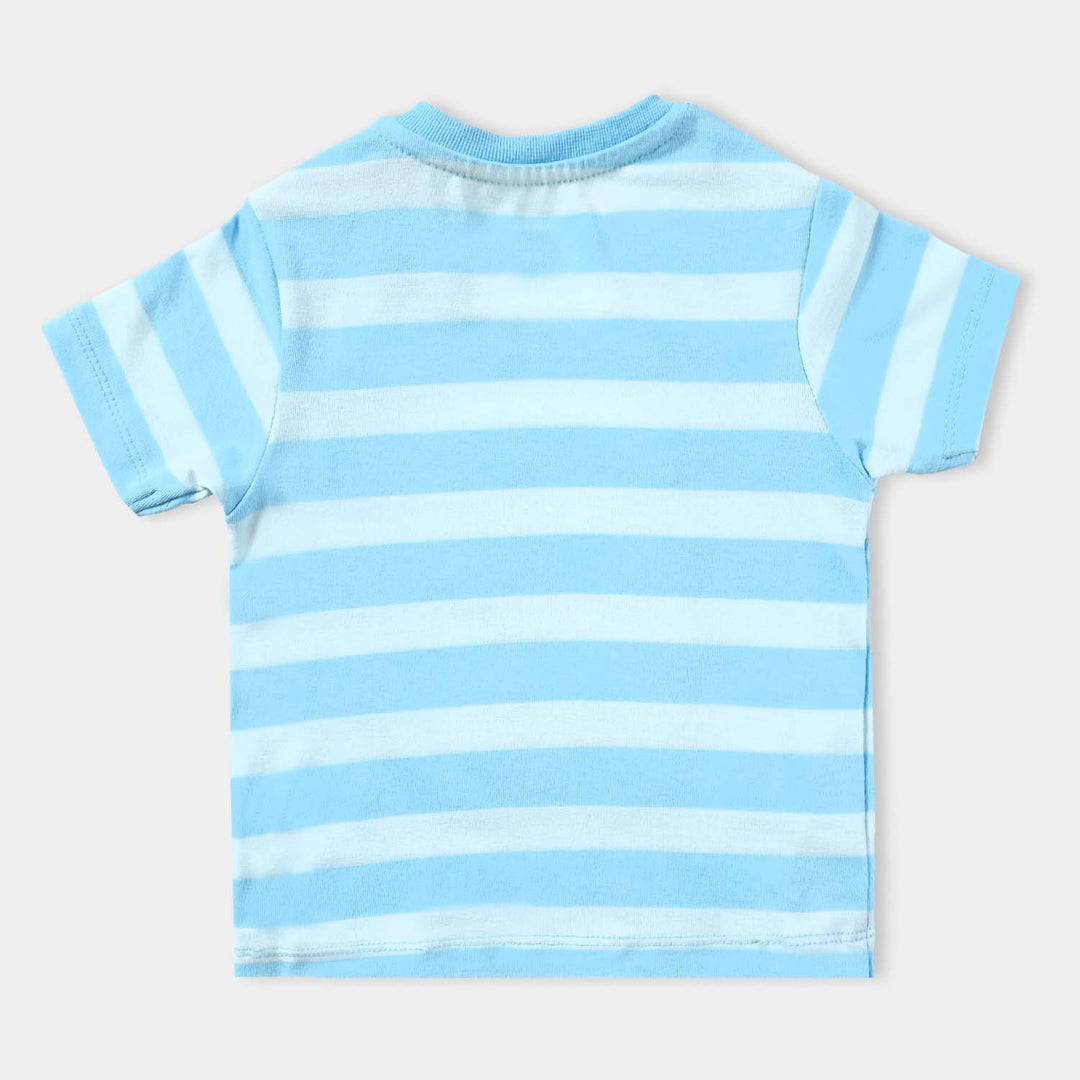 Infant Boys Cotton Jersey Round Neck T-Shirt Eight