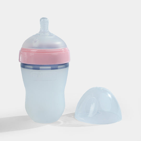 Full Silicon Feeding Bottle 240Ml Pink