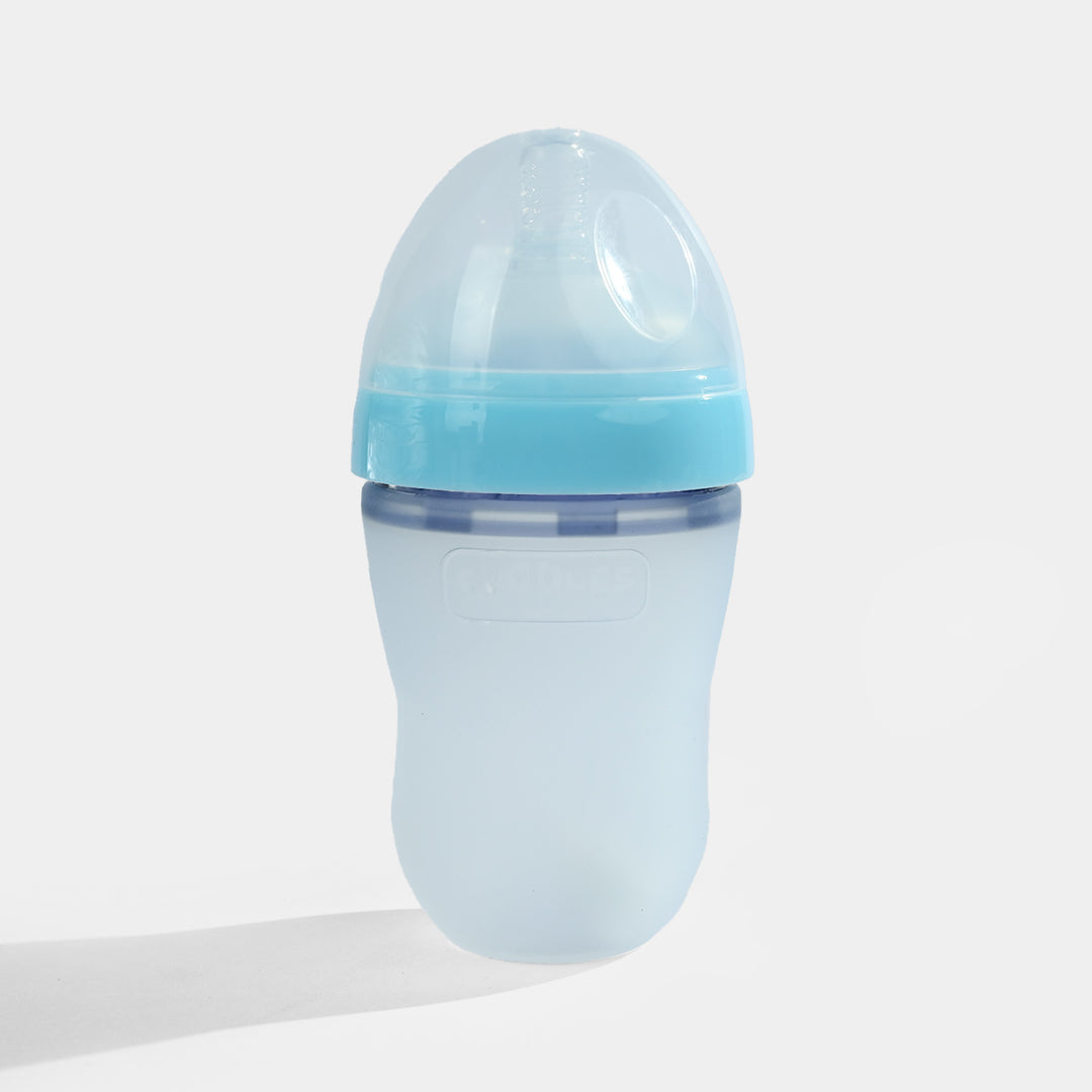 Full Silicon Feeding Bottle 240Ml Blue