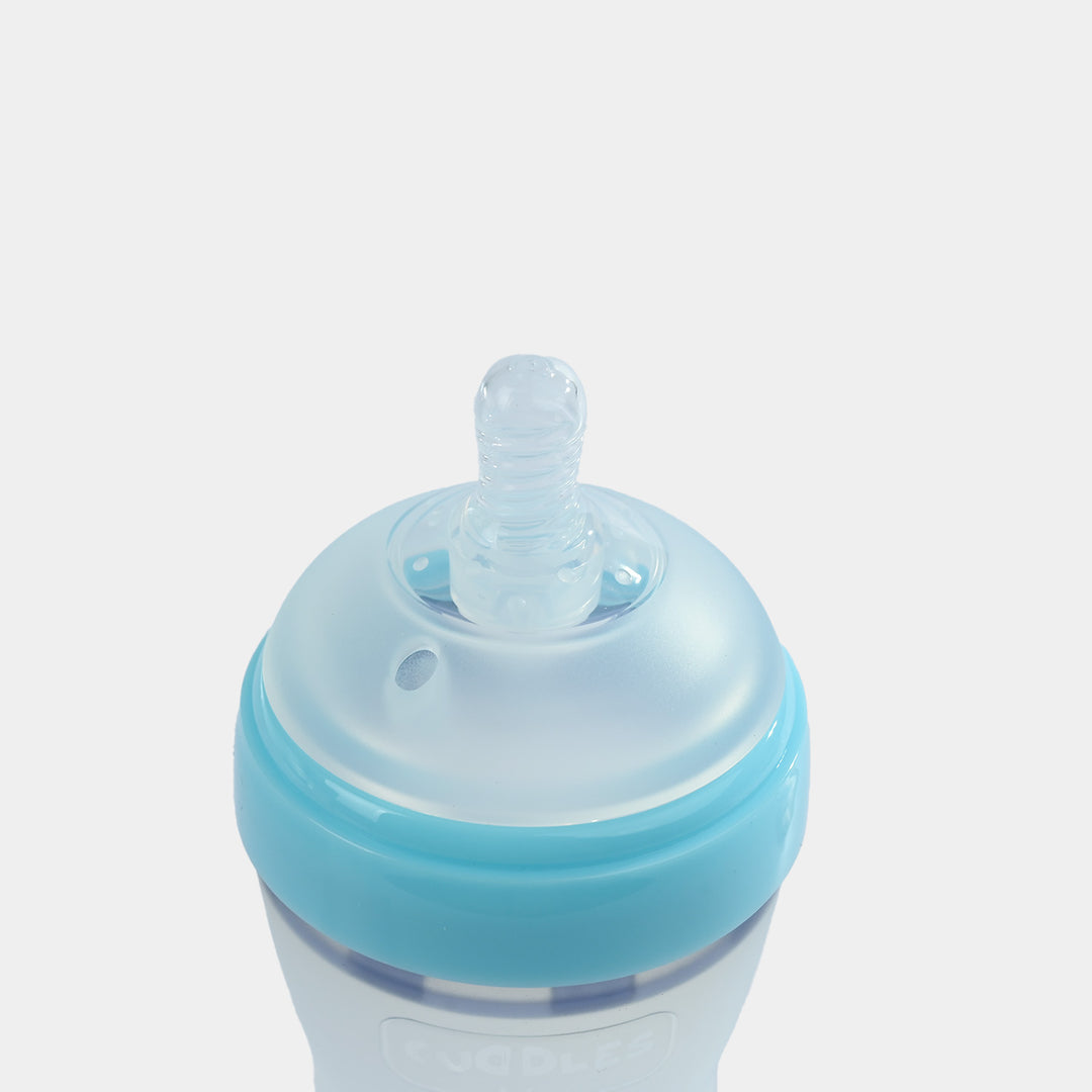 Full Silicon Feeding Bottle 240Ml Blue
