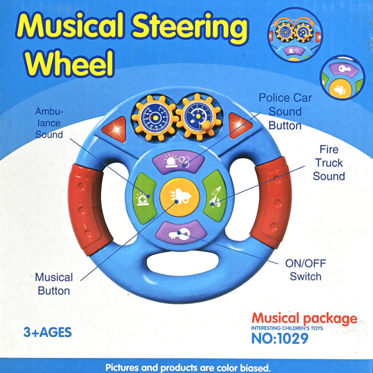 Musical Steering Wheel with Lights & Sound