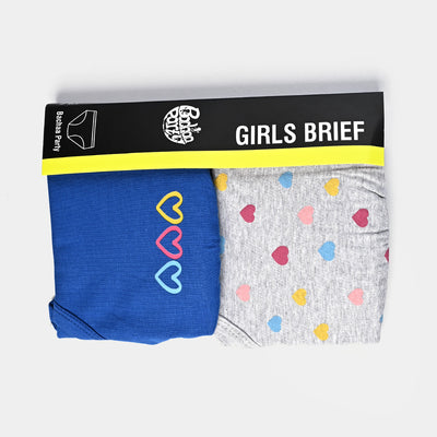 Girls Cotton Jersey Panties Pack of 2 Hearts