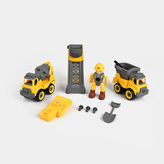 Diy Truck Set | Construction Vehicle Playset