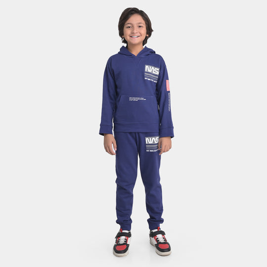 Boys Fleece 2 Piece Suit Nasa-NAVY