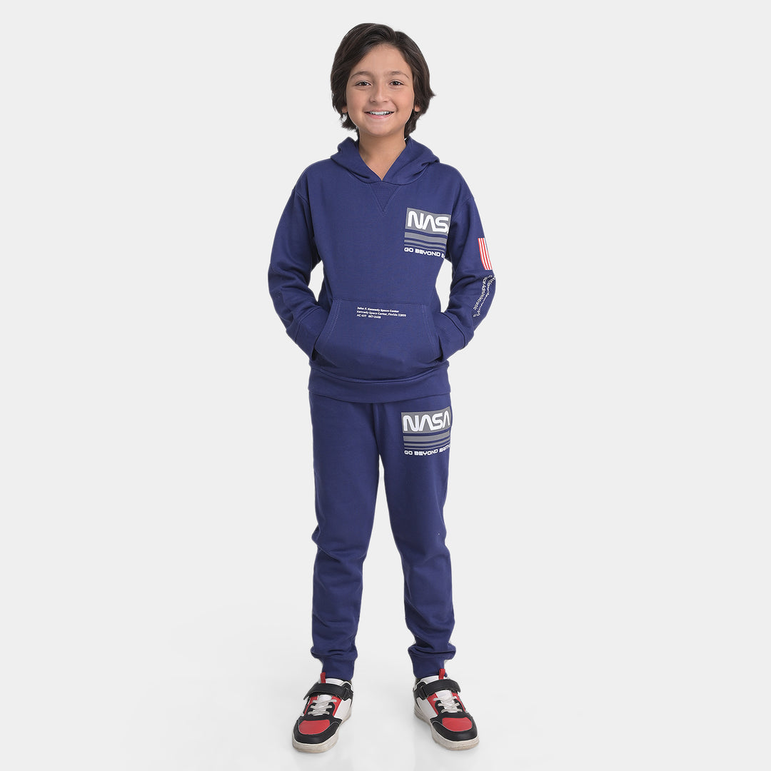 Boys Fleece 2 Piece Suit Nasa-NAVY