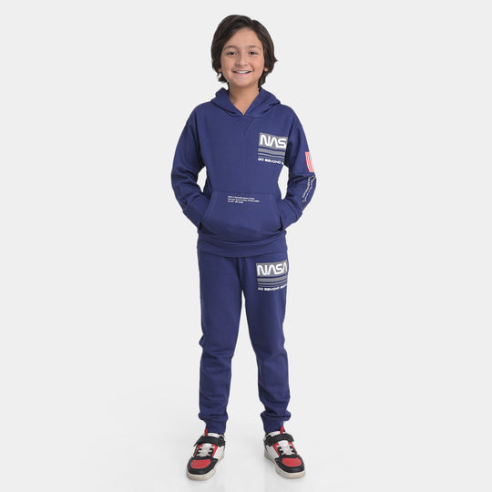 Boys Fleece 2 Piece Suit Nasa-NAVY