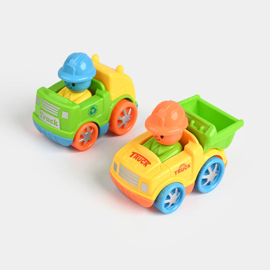 4PCs Friction-Powered Vehicle Set | Safe & Fun for Kids