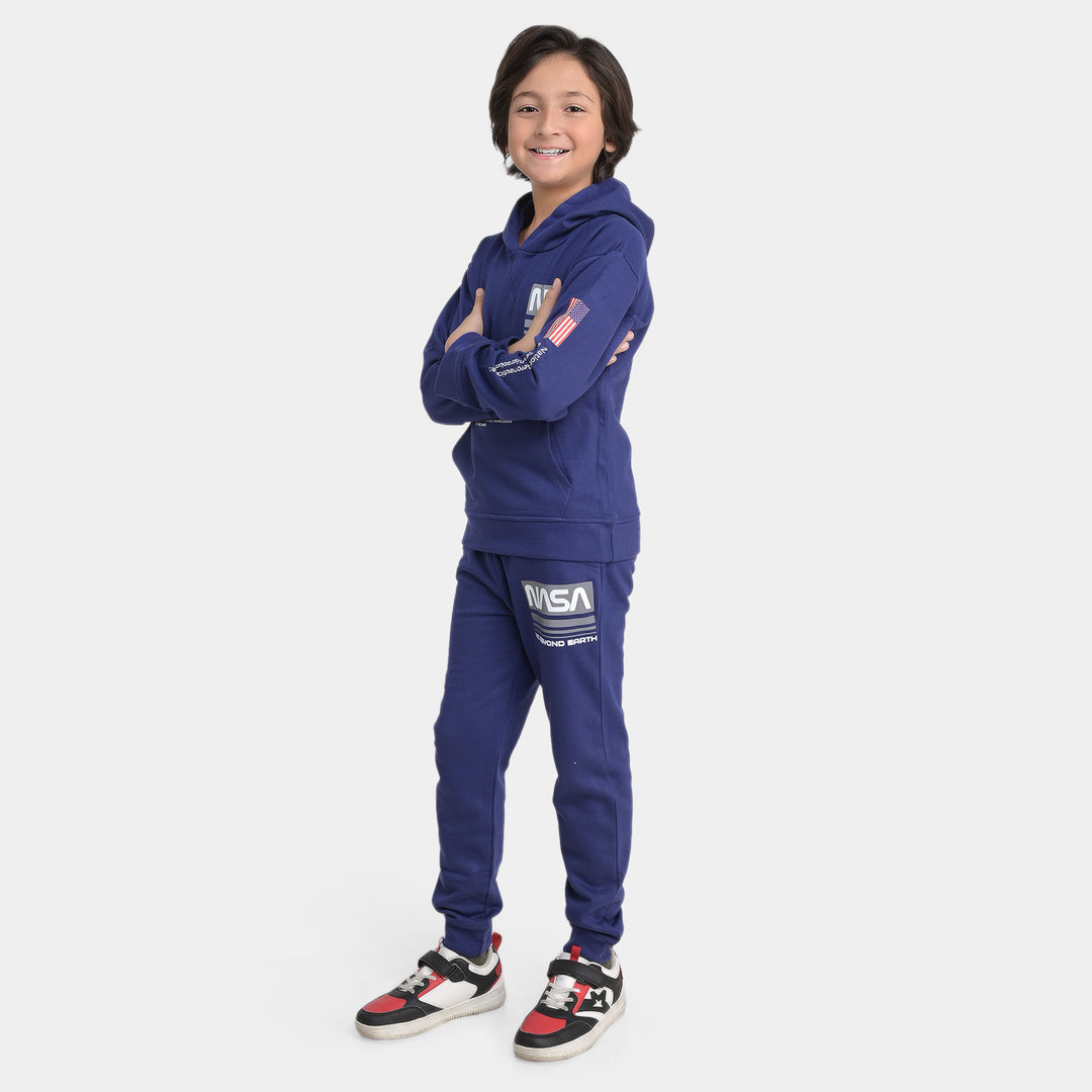 Boys Fleece 2 Piece Suit Nasa-NAVY