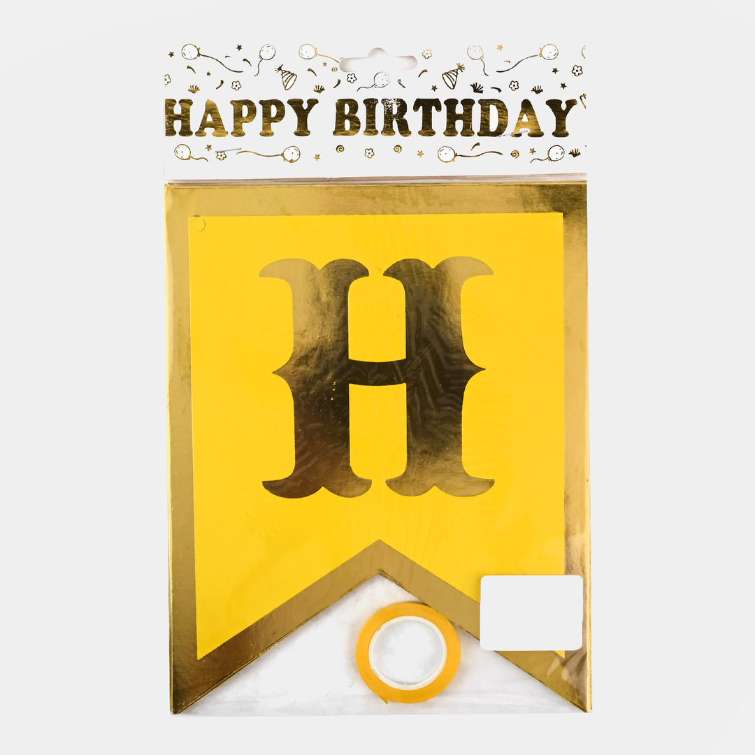 Happy Birthday Hanging Banner