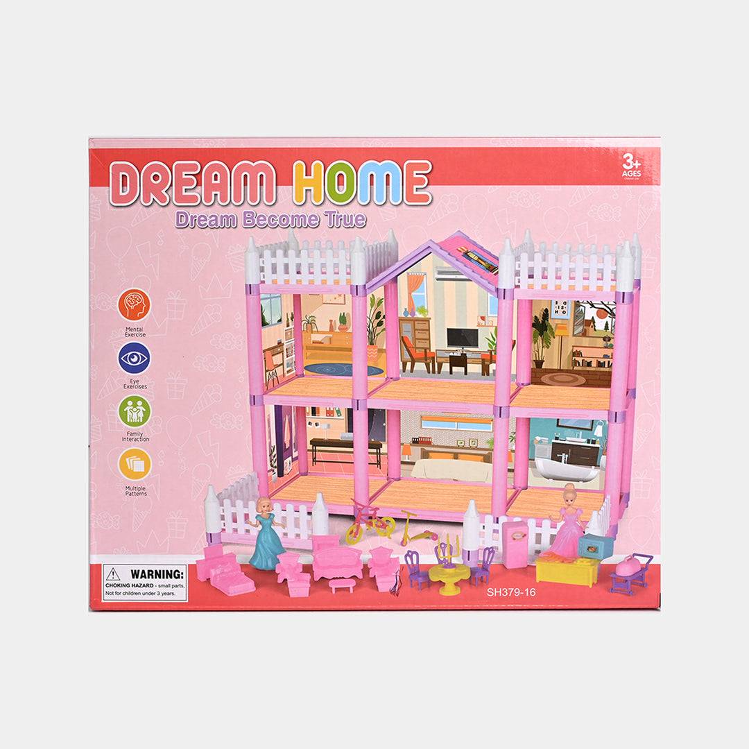 DIY Doll House Play Set | 145PCs