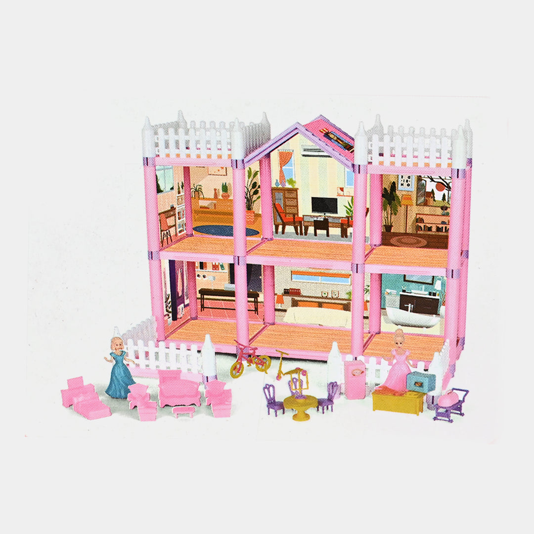 DIY Doll House Play Set | 145PCs