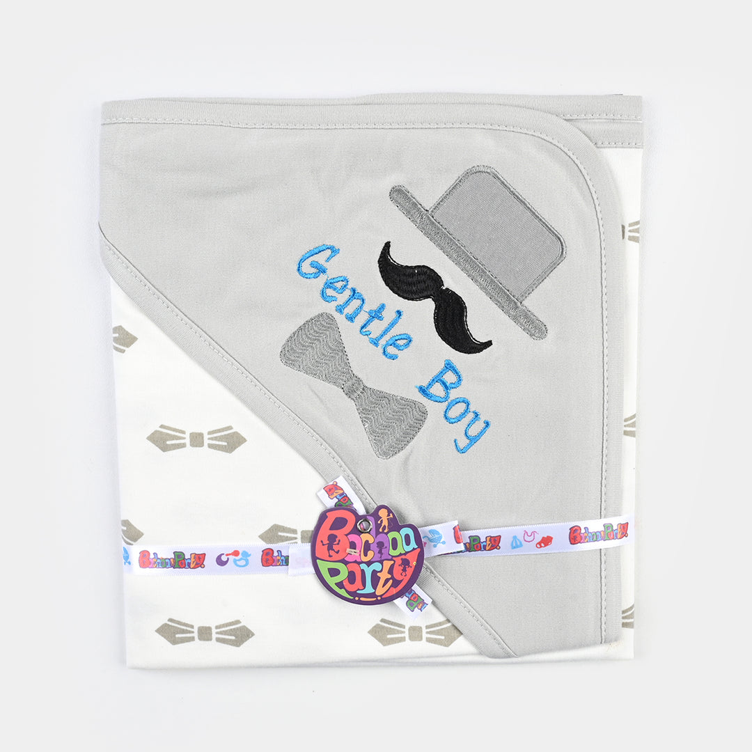 Baby Printed Wrapping Sheet Bow