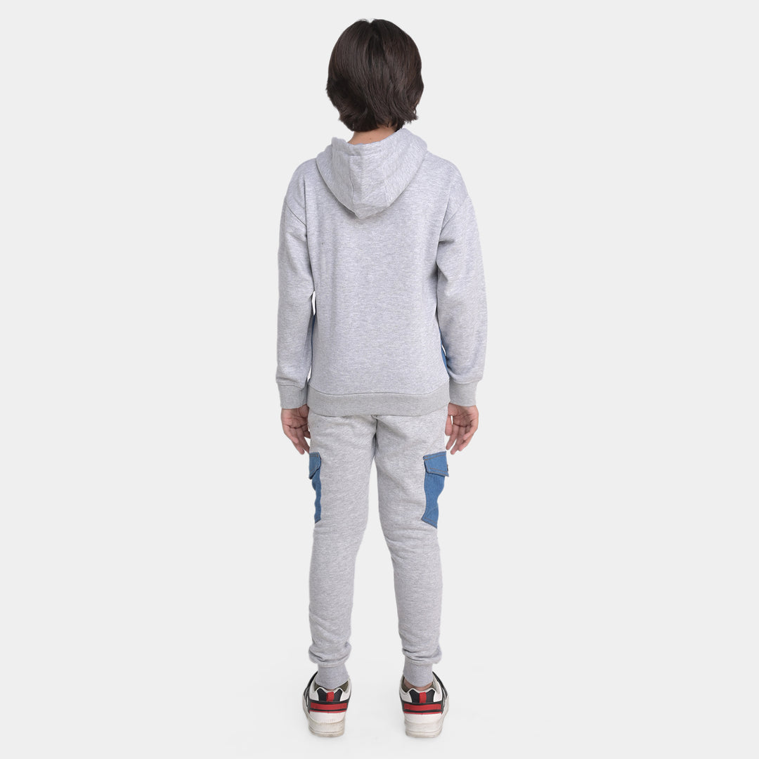 Boys Fleece 2PC Suit Mick-Blue/Grey