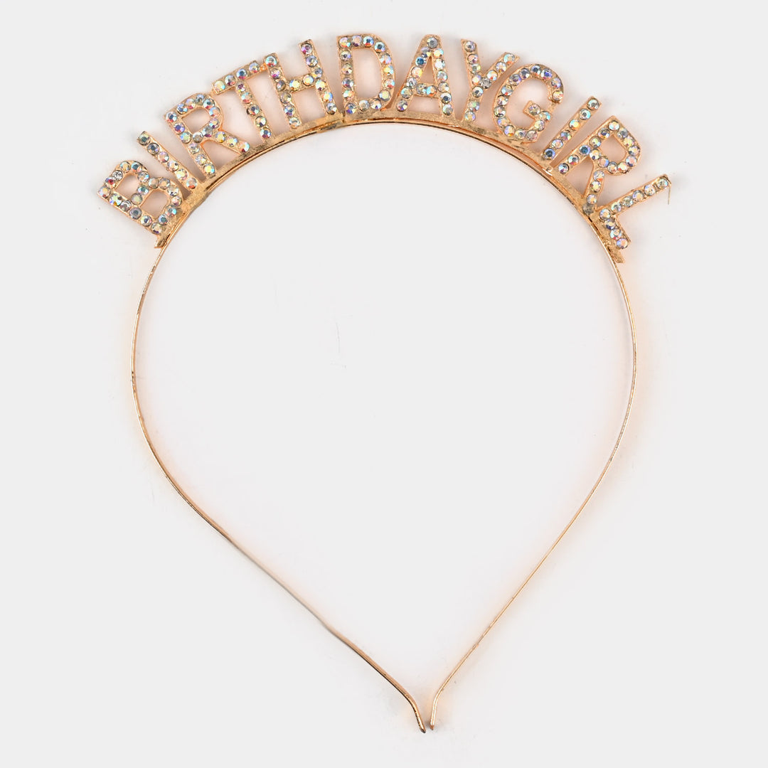 Princess HBD Crown For Girls - Golden