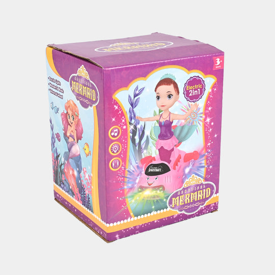 Electric Universal Space Vehicle With Doll Light & Music