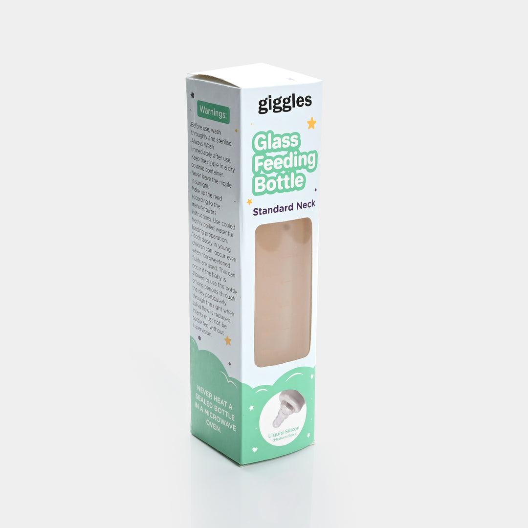 Giggles Glass Feeding Bottle | 240ml