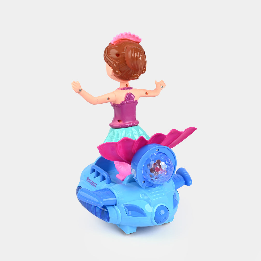 Electric Universal Space Vehicle With Doll Light & Music