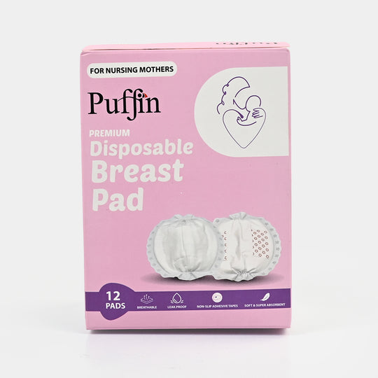 Puffin 12Pcs Disposable Breast/Nursing Pad