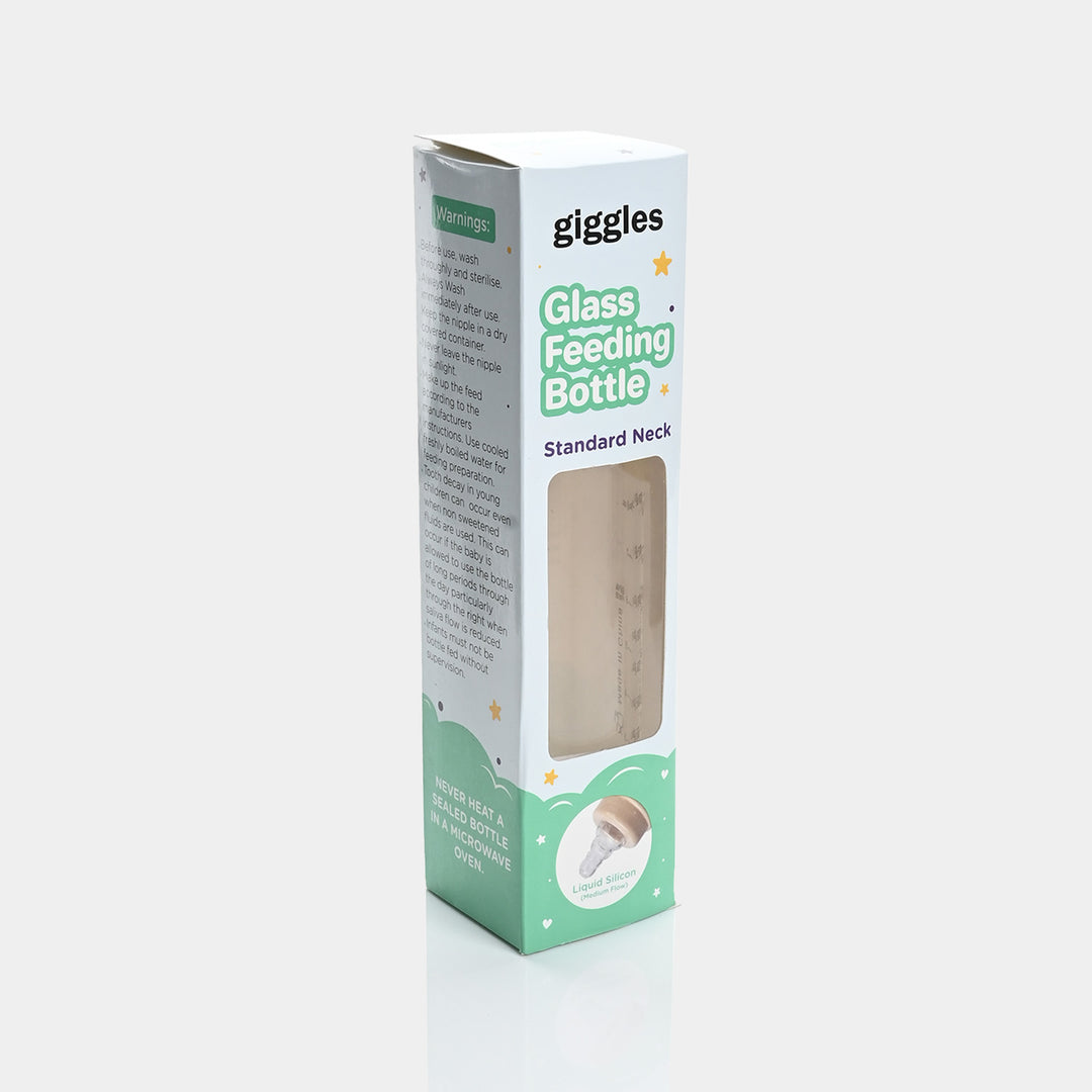 Giggles Glass Feeding Bottle | 240ml