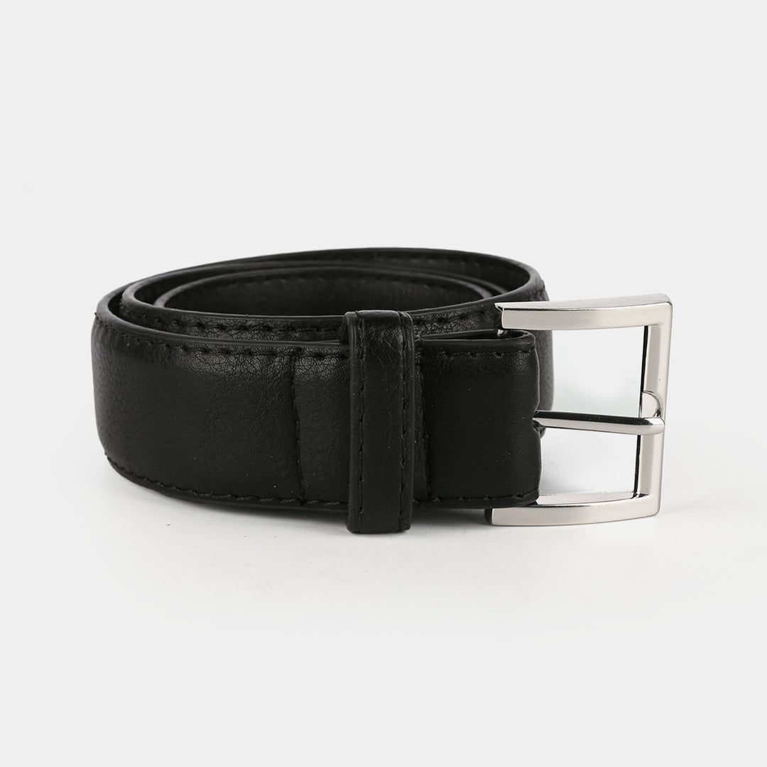 Kids Plain Belt-6003-BLACK