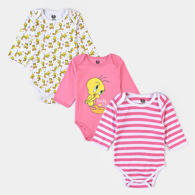 Infant Girls Cotton Interlock Romper Set Character