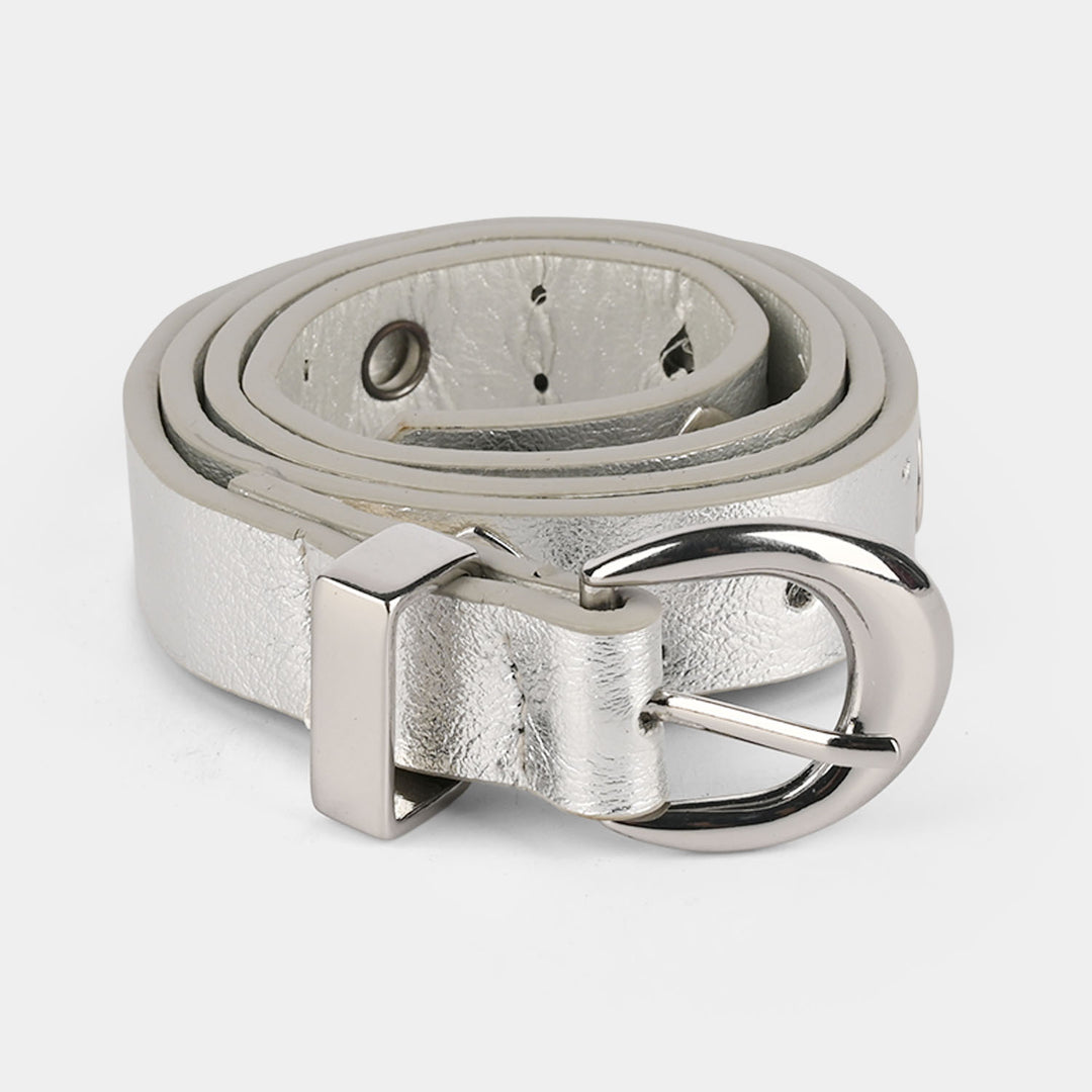 Kids Belt Hearted-6010-SILVER