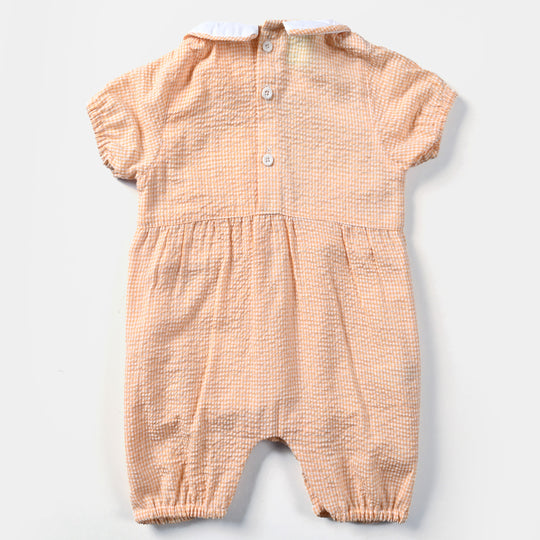 Infant Girls Cotton EMB Romper