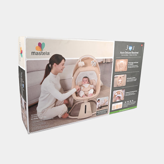 3-in-1 Aura Deluxe Bassinet Auto Swing Mastela | 8015
