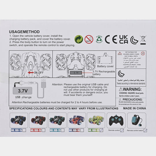 Mist Spray Stunt Car | 360° Rotating RC Toy Car for Kids