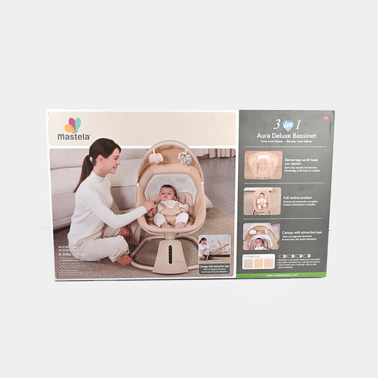 3-in-1 Aura Deluxe Bassinet Auto Swing Mastela | 8015