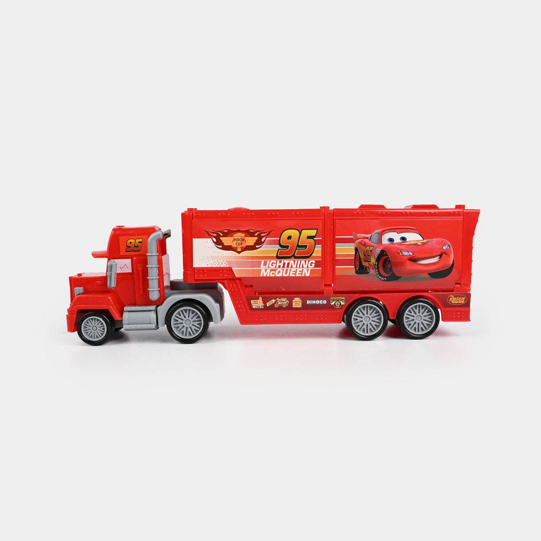 Free Wheel Car Carrier Truck With 3PCs Mini Car Toy For Kids