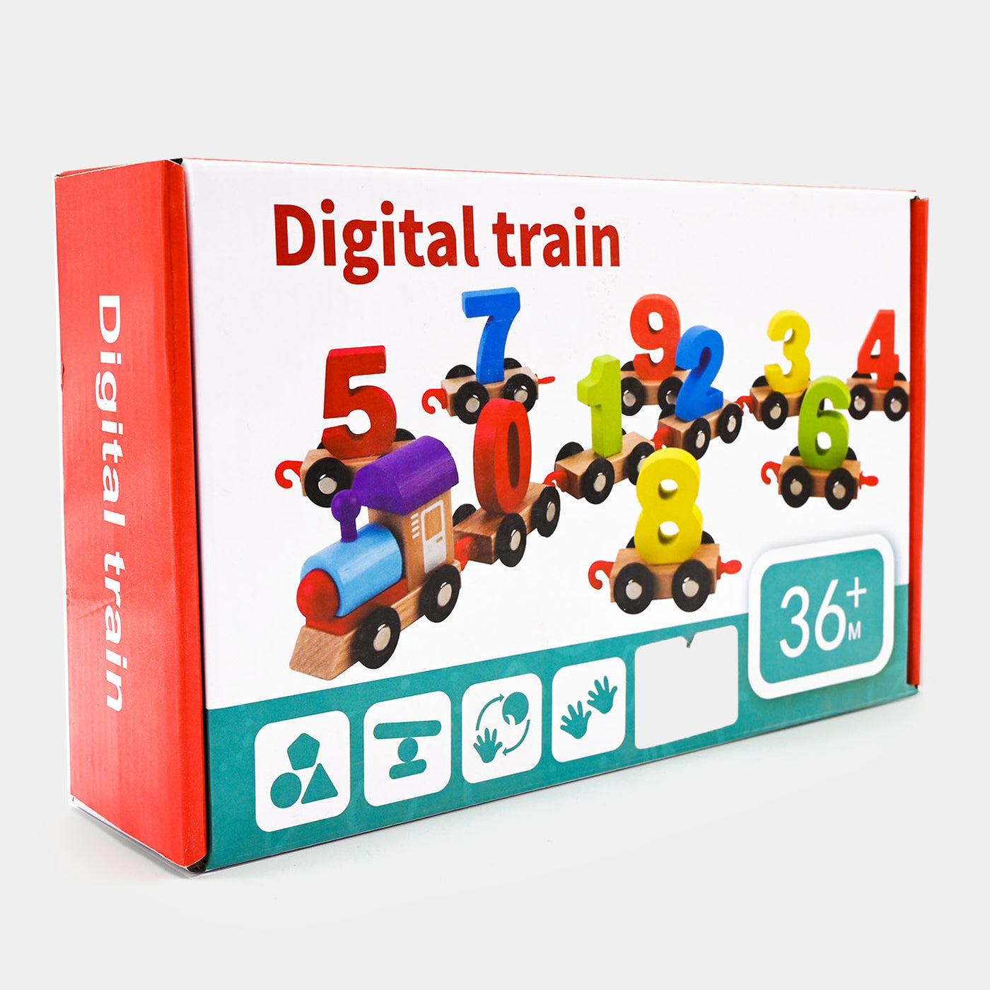 Educational Wooden Toys Digital Train