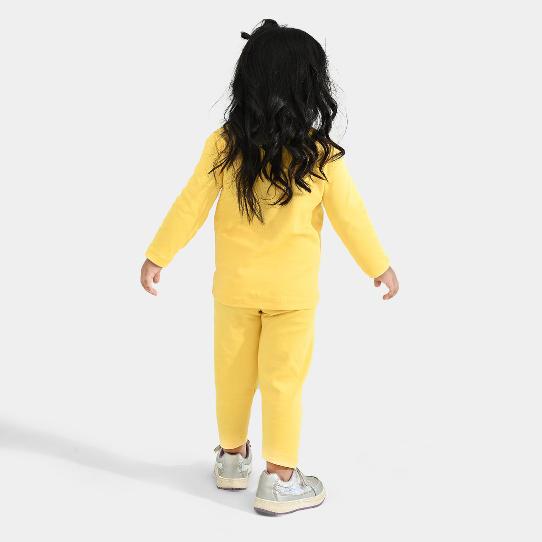 Infant Girls Cotton Interlock Suit BAMBI AND THUMPER-Yellow