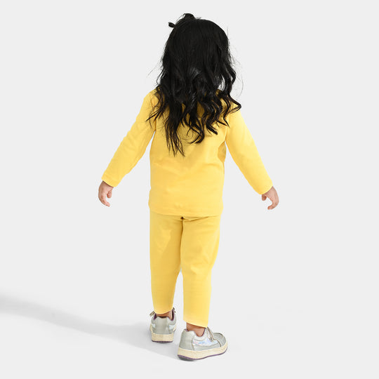 Infant Girls Cotton Interlock Suit BAMBI AND THUMPER-Yellow