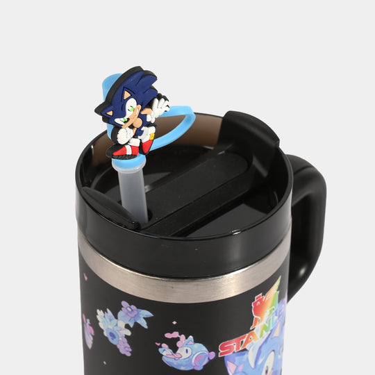 Insulated Travel Tumbler with Handle & Straw