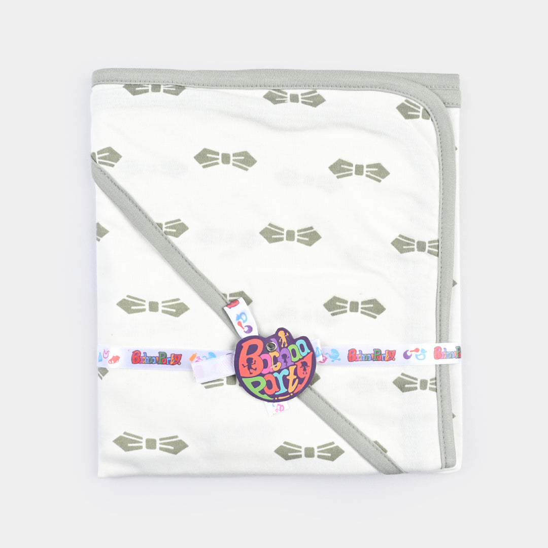 Baby Printed Wrapping Sheet Bow