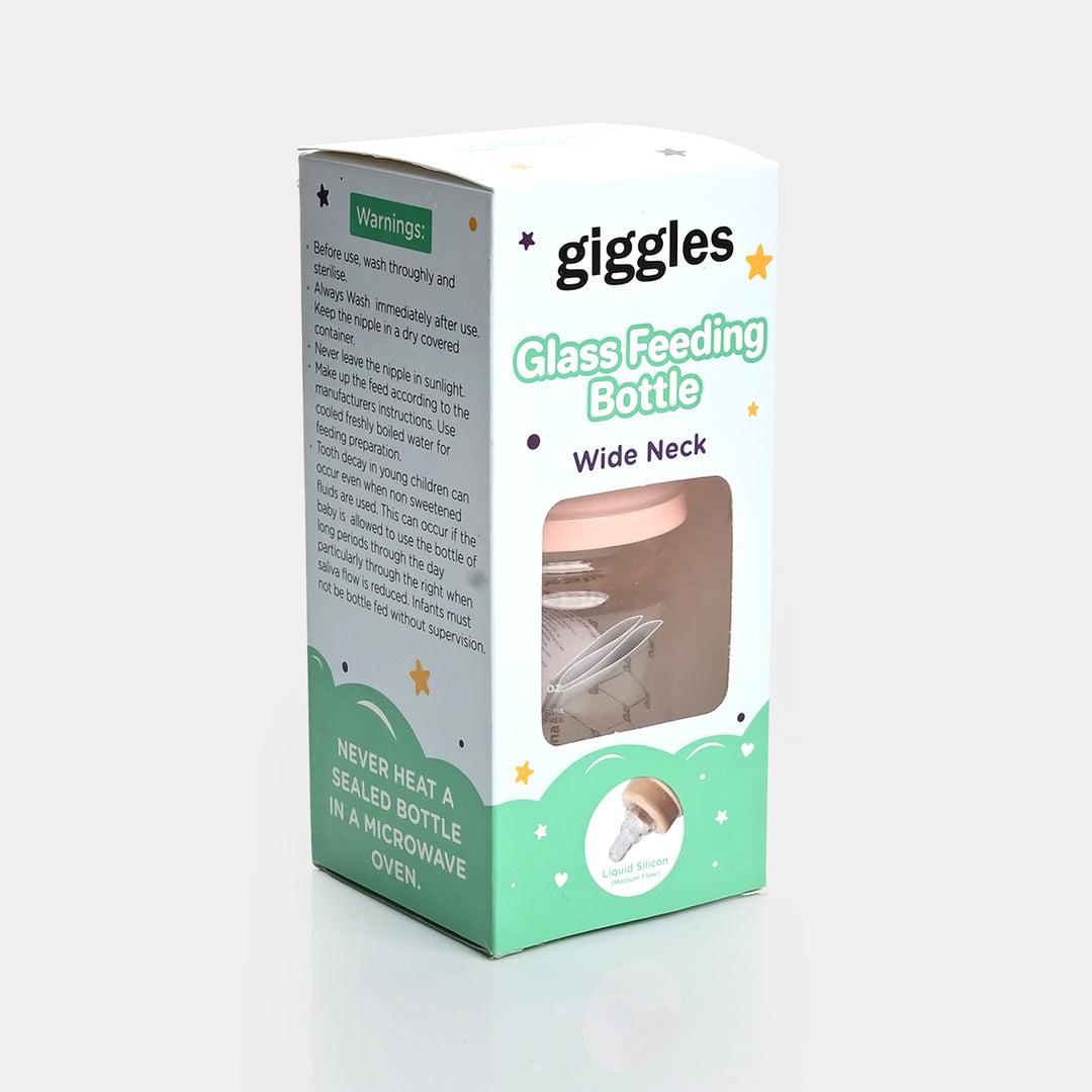 Giggles Glass Feeding Bottle | 120ml