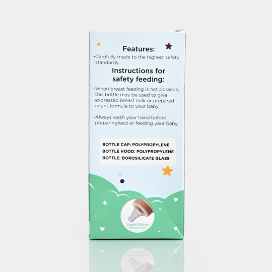 Giggles Glass Feeding Bottle | 120ml
