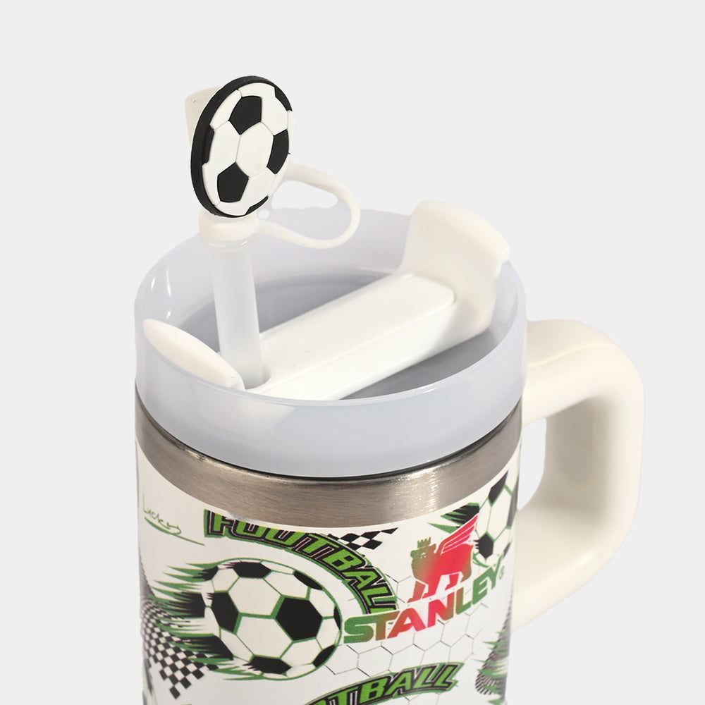Insulated Travel Tumbler with Handle & Straw