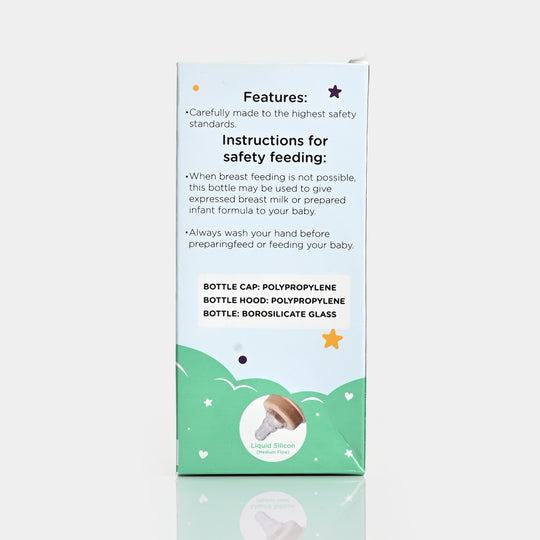 Giggles Glass Feeding Bottle | 120ml