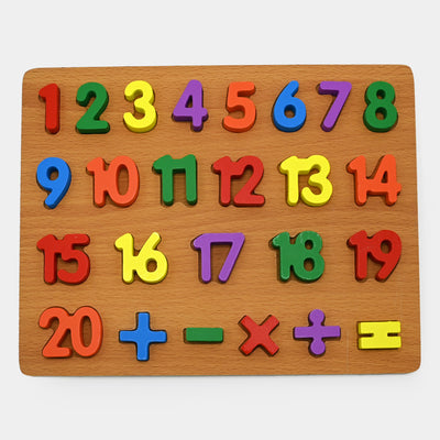 Wooden Puzzle Board Numeric