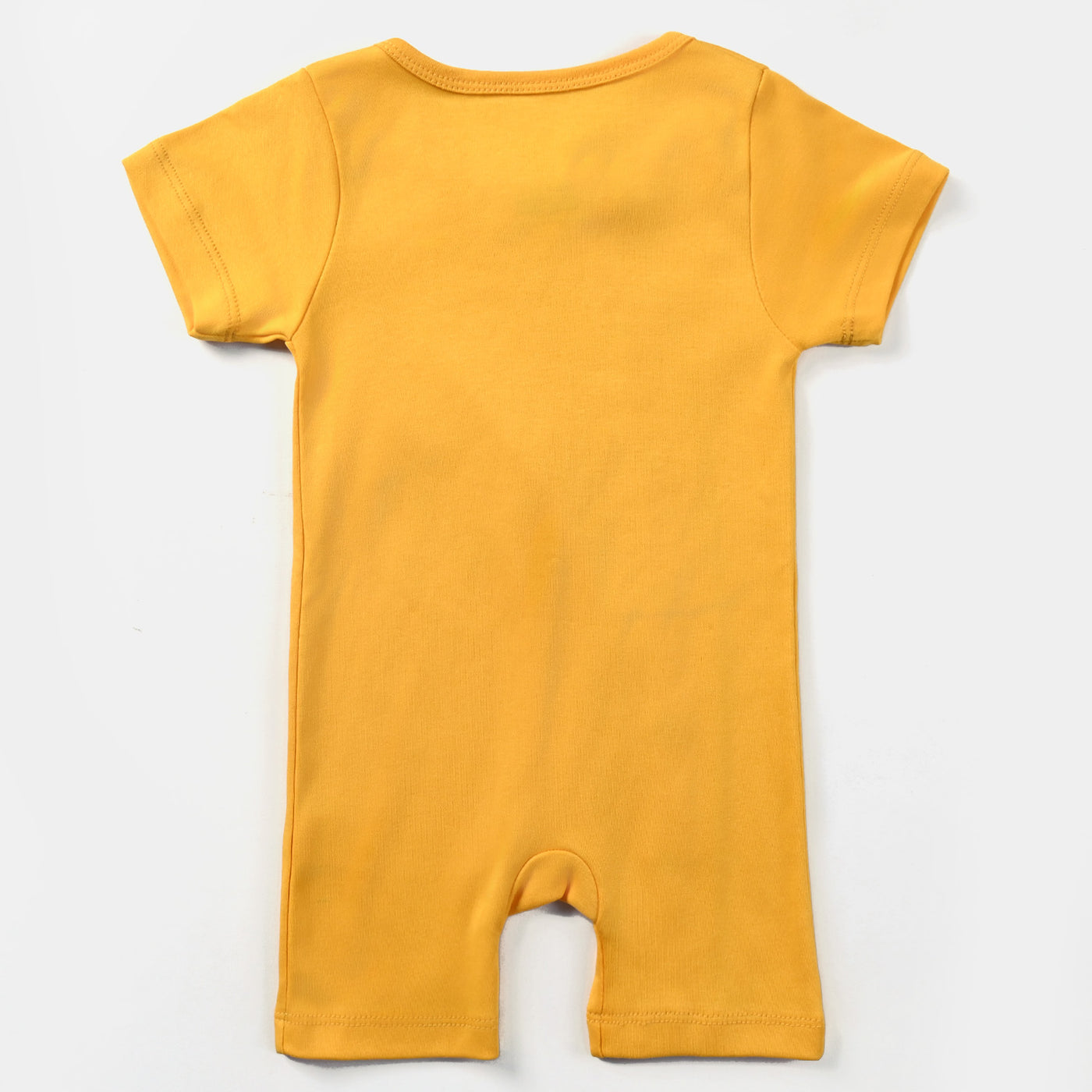 Infant Boys Cotton Interlock Knitted Romper Tiger Face-Citrus