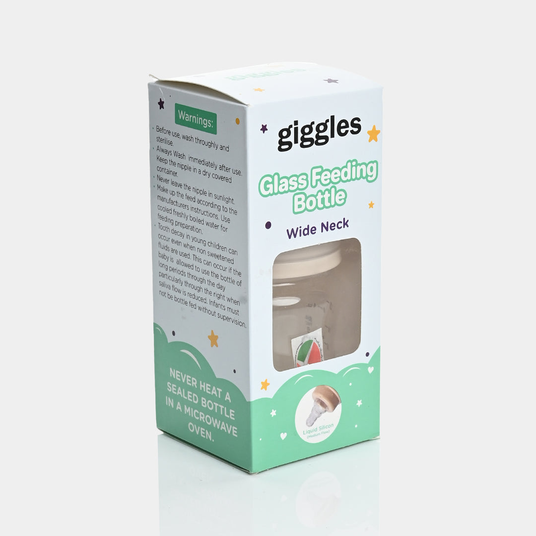 Giggles Glass Feeding Bottle | 120ml
