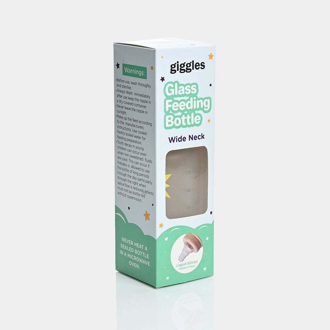 Giggles Glass Feeding Bottle | 120ml