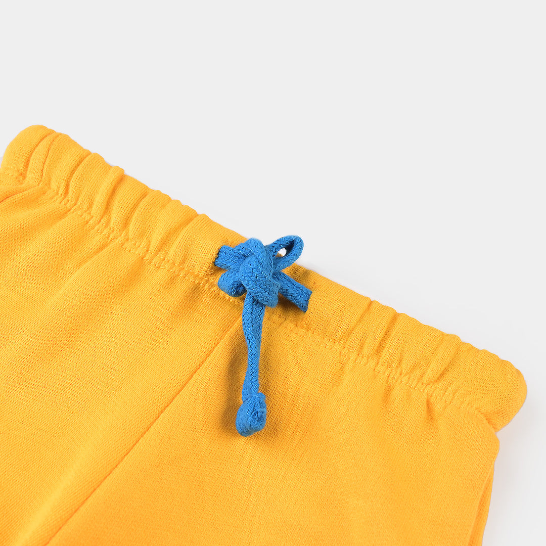 Infant Boys Jersey/Terry Sleeping Pyjama Beast-Citrus