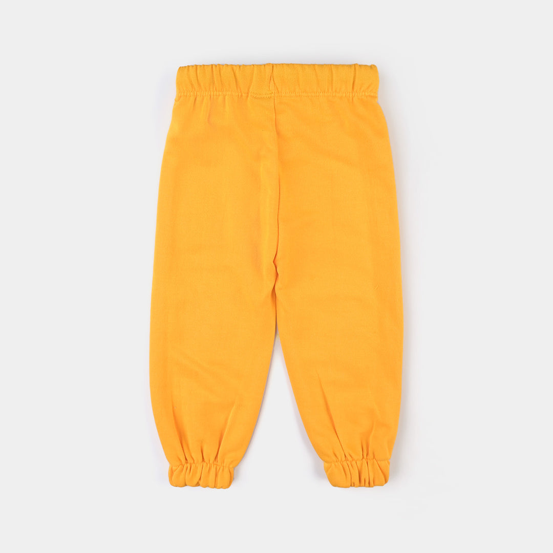 Infant Boys Jersey/Terry Sleeping Pyjama Beast-Citrus